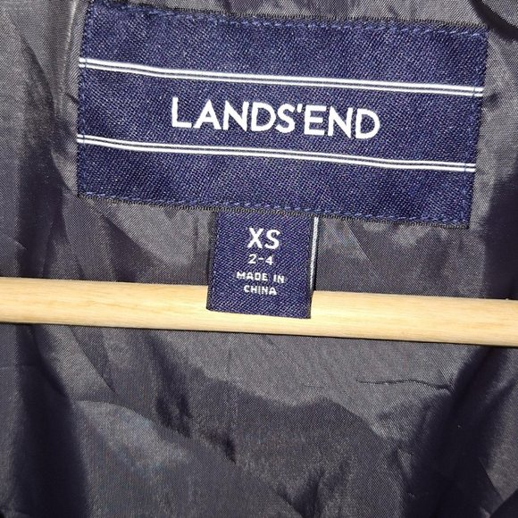 Land's End Grey Insulated Puffer Vest with Snap Pockets Size XS - Picture 5 of 6